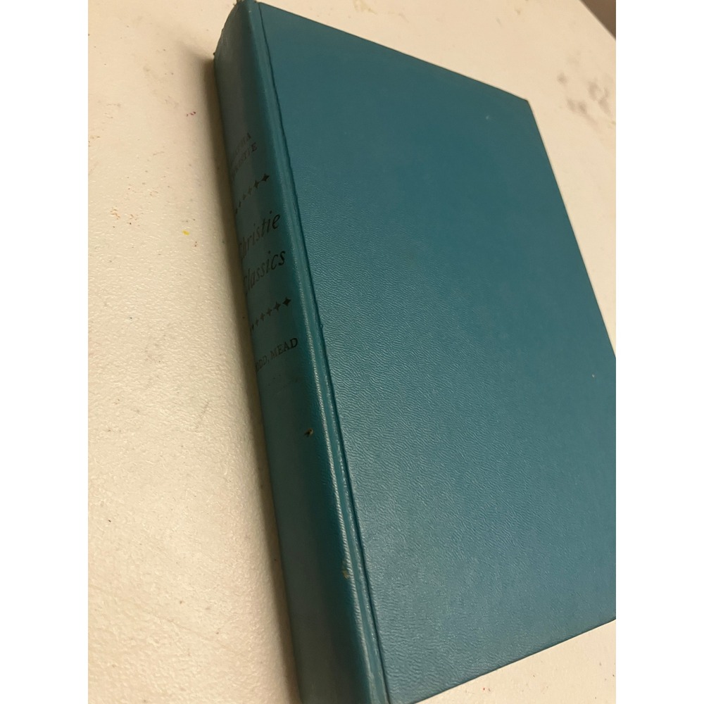Agatha Christie Classics Dodd Mead 1954 Hardcover And Then There Were None Teal